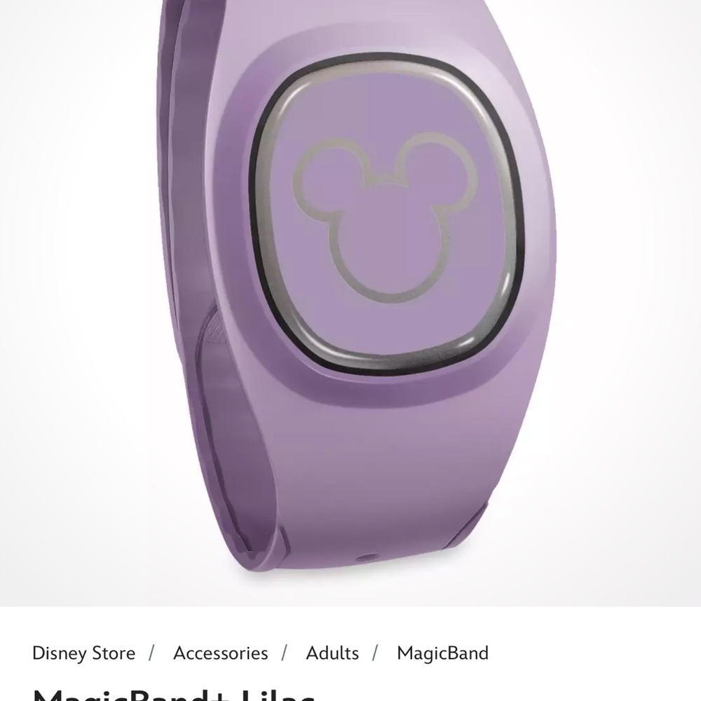 Disney Lilac MagicBand with Mouse Emblem - Picture 2 of 2